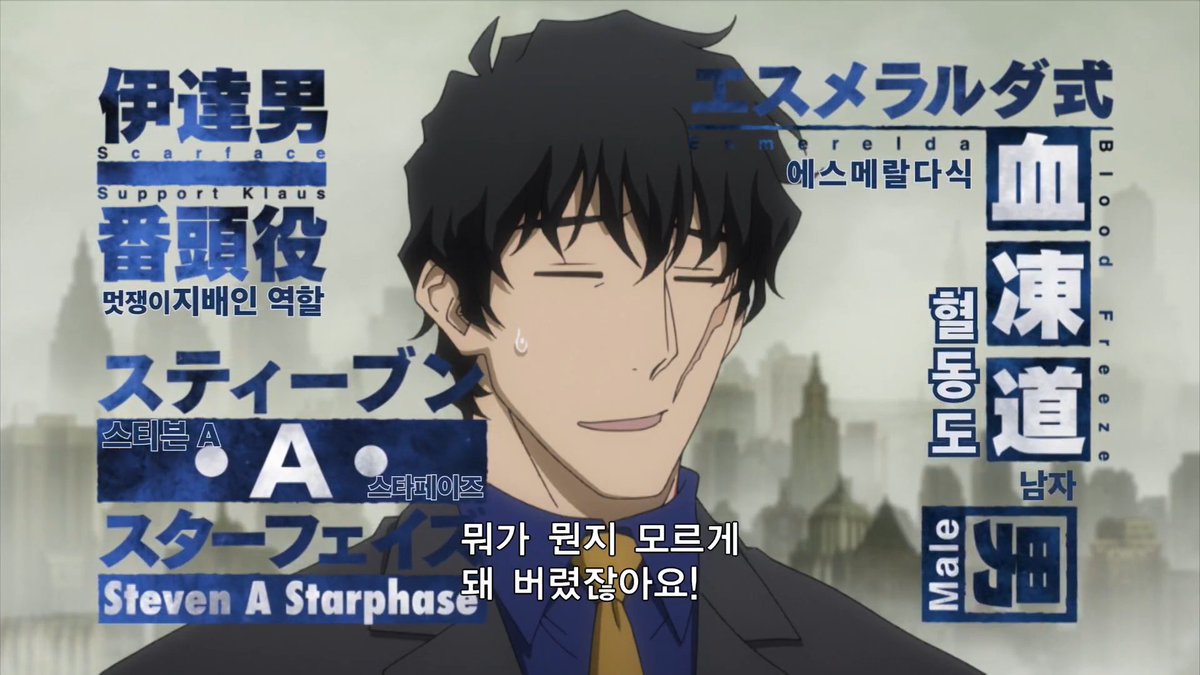 혈계전선 애니 캐릭터 소개 변천사🥰💙Translate post