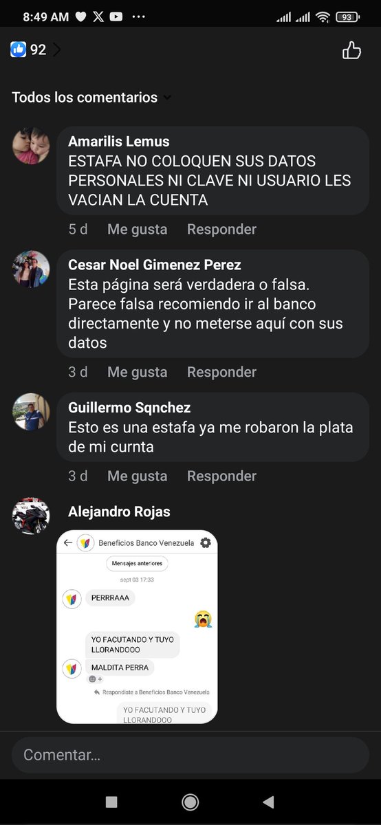 <a href="/RicardoInterni1/">RicardoInforma</a> Estoy viendo que en Facebook hay varias cuentas en eso... Hay que tener cuidado, desconfiar y reportarlas
