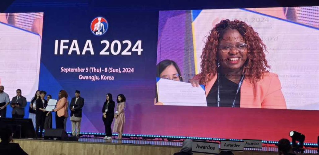 Olga Avilova (@olgaavilova) on Twitter photo Honoured to be virtually part of the IFAA Congress 🇰🇷! Excited that our research, co-authored with <a href="/KentseMpolokeng/">Kentse♥Mpolokeng PhD</a> is featured at the poster session. Thrilled to announce our poster won the INNO-ANAT Award! Here’s to more milestones in anatomical research! #IFAA2024 #Anatomy Honoured to be virtually part of the IFAA Congress 🇰🇷! Excited that our research, co-authored with <a href="/KentseMpolokeng/">Kentse♥Mpolokeng PhD</a> is featured at the poster session. Thrilled to announce our poster won the INNO-ANAT Award! Here’s to more milestones in anatomical research! #IFAA2024 #Anatomy