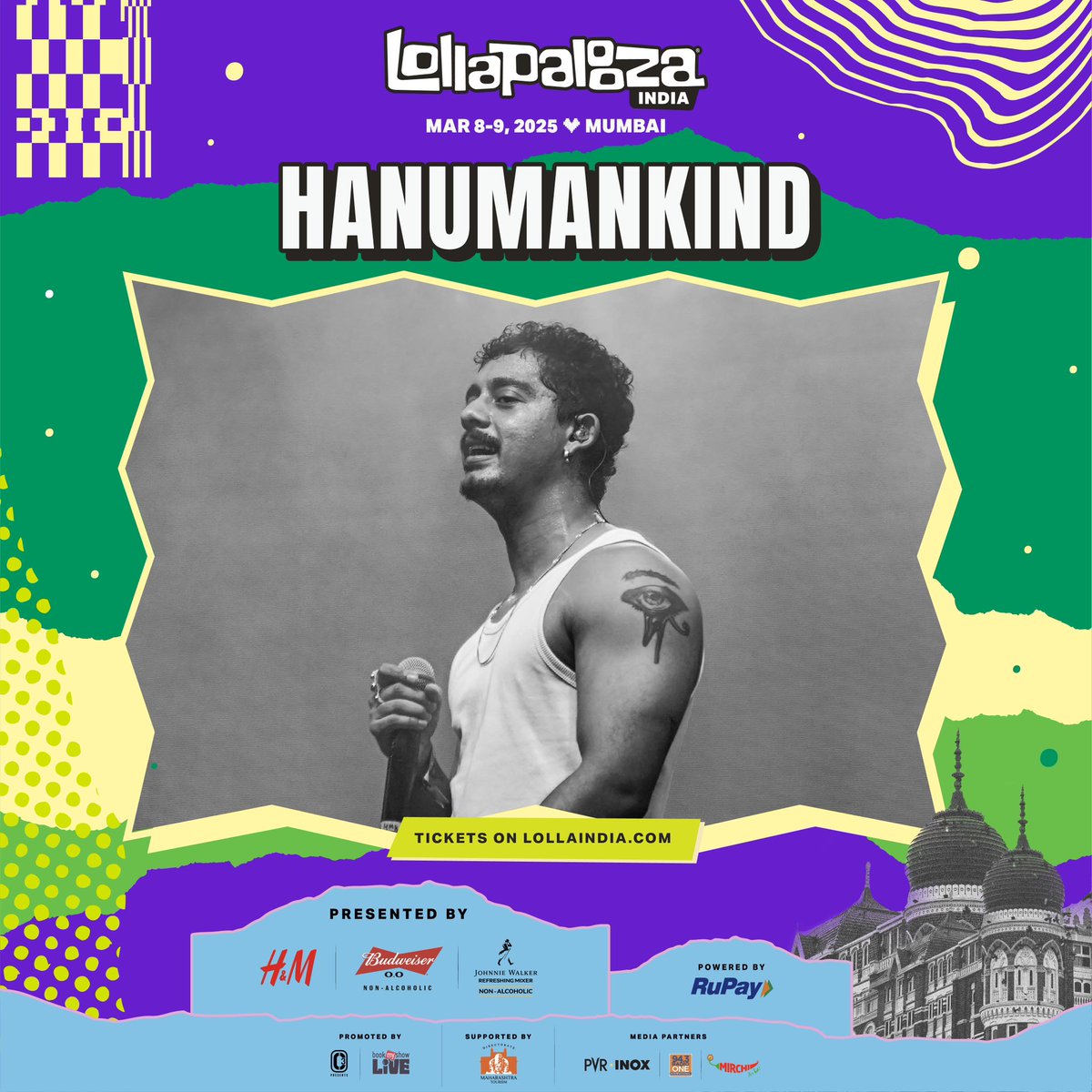 Raw energy, sharp lyricism, fiery live performances - this is what you know and love Hanumankind for and he's bringing this very A-game to Lolla India 2025! 

Be a part of them big dawgs, tickets on lollaindia.com