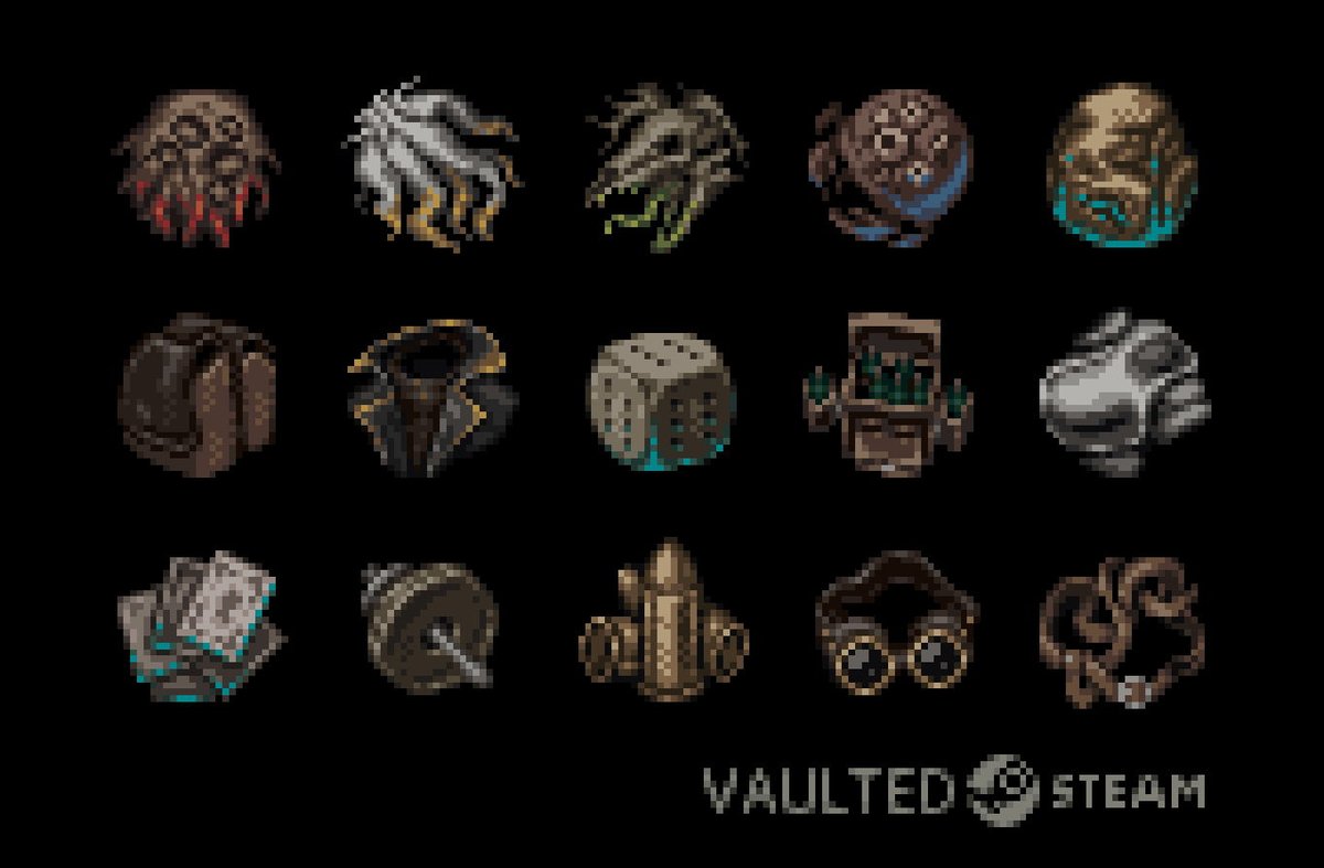 Hello, friends! I will try to periodically publish content for my roguelike Vaulted here from now on. I will be glad to new subscribers! 😍 #FollowFriday #IndieGames #IndieDev #PixelArt