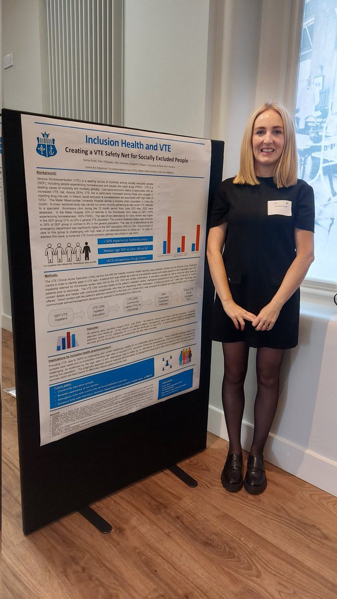 Denise Scott (@deescottmcd) on Twitter photo Delighted to present a poster on our pilot project at the <a href="/INMO_IRL/">Irish Nurses & Midwives Organisation</a> #inclusionhealth conference. Creating a #VTE safety net for socially excluded people. <a href="/BarryKevane/">Barry Kevane</a> <a href="/MaterCNS/">Mater CNS</a> Delighted to present a poster on our pilot project at the <a href="/INMO_IRL/">Irish Nurses & Midwives Organisation</a> #inclusionhealth conference. Creating a #VTE safety net for socially excluded people. <a href="/BarryKevane/">Barry Kevane</a> <a href="/MaterCNS/">Mater CNS</a>