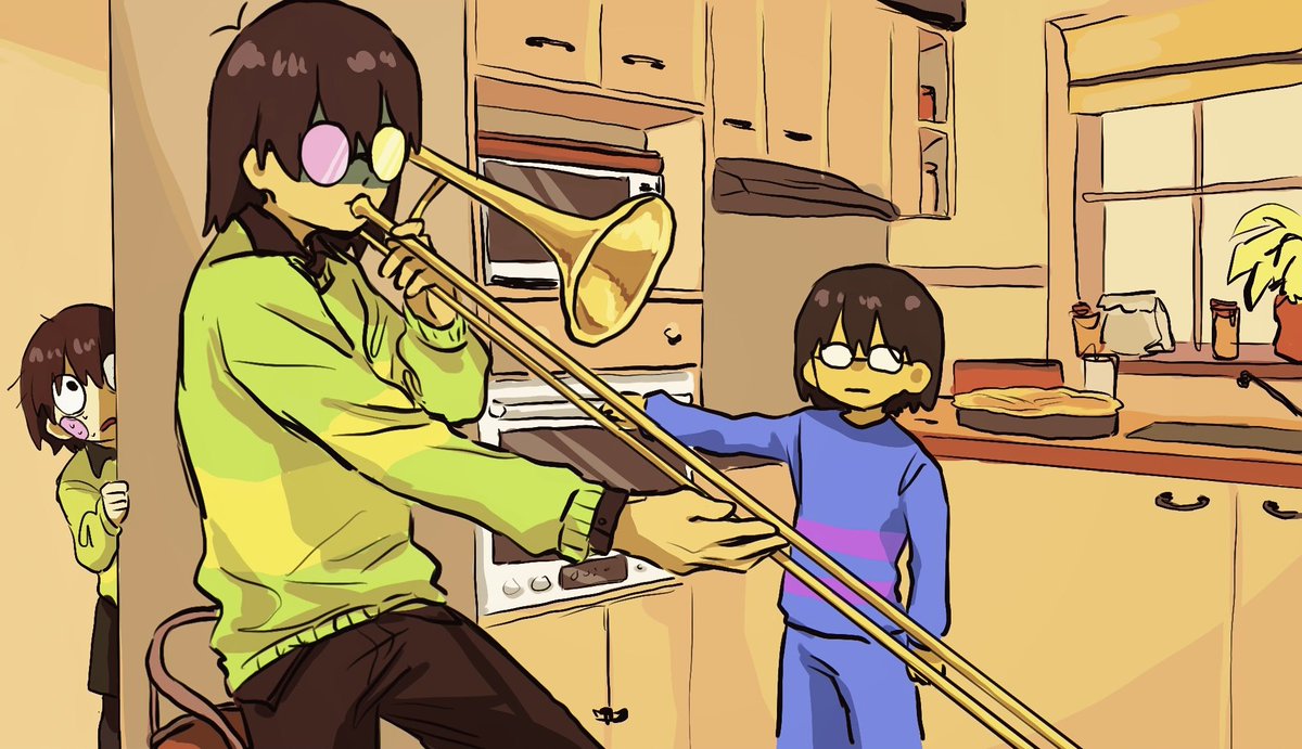 #Undertale #DELTARUNE 
深い理由もなく数年前に描いたKFCのお気に入り再掲します 