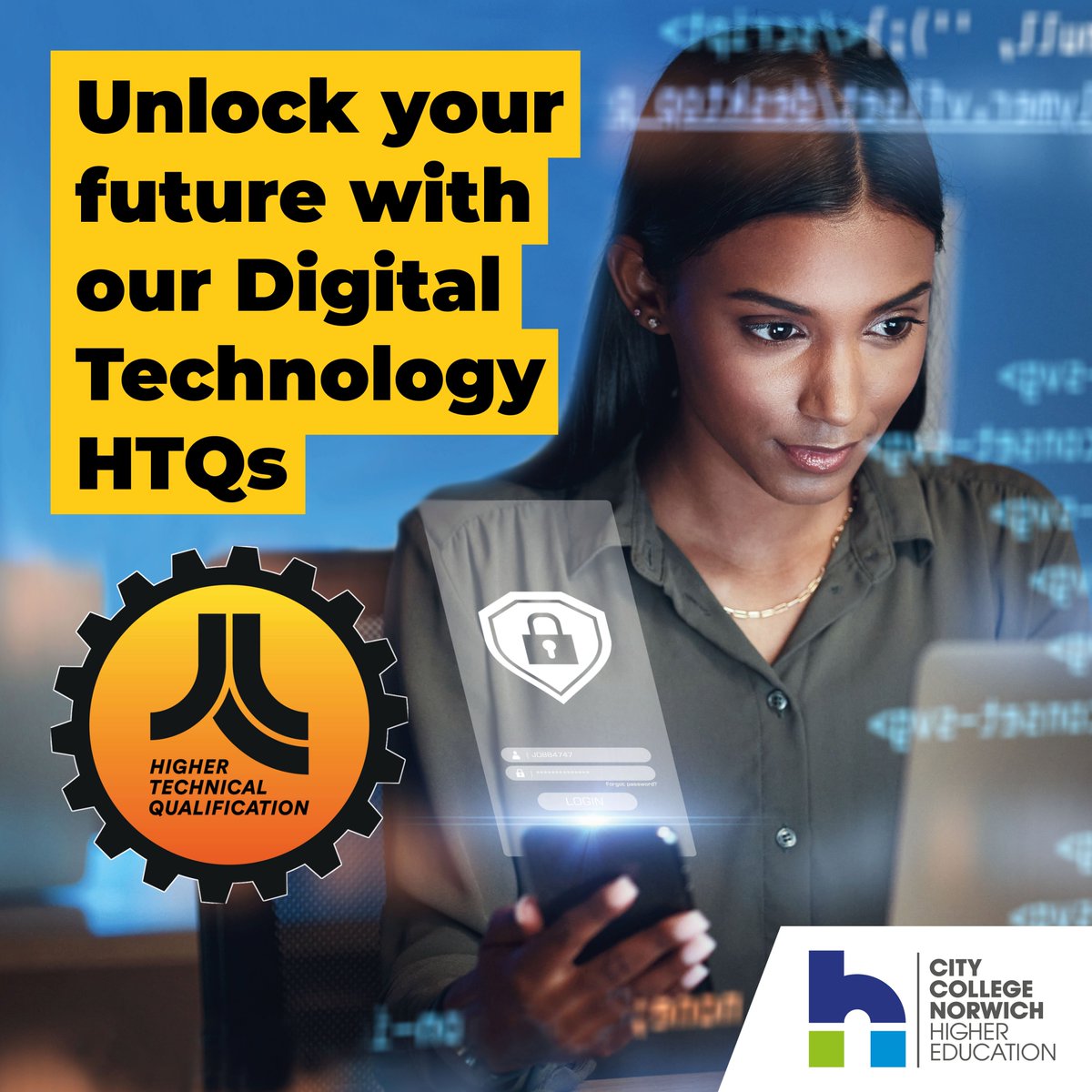 Thinking about your next step?

Explore HTQs – an exciting alternative to traditional degrees! Gain hands-on experience and in-demand skills that employers need with our Digital Technology courses:

🌐 Cyber Security 💻 Software Development

Apply now: ccn.ac.uk/degrees/higher…