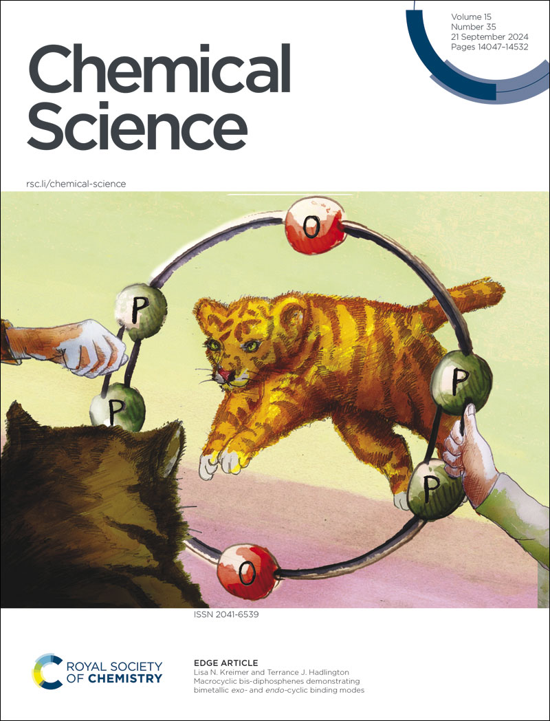 Issue 35 is here. Our front cover this week features Terrance J. Hadlington et al. 'Macrocyclic bis-diphosphenes demonstrating bimetallic exo- and endo-cyclic binding modes'

doi.org/10.1039/D4SC03…

#ChemSciCovers