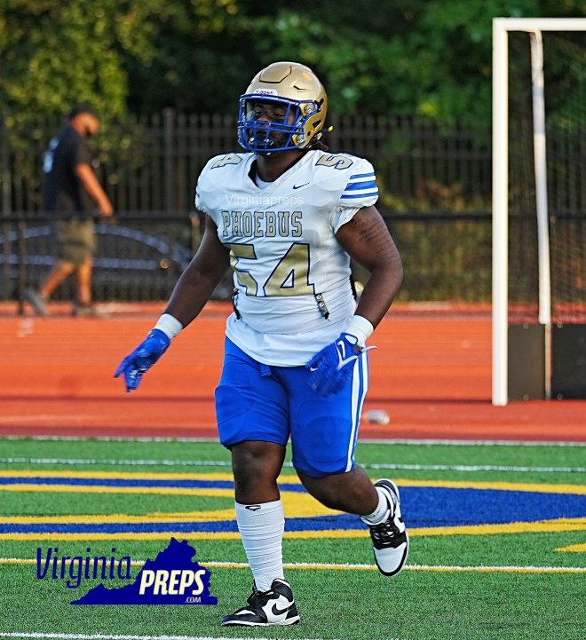 WillVapreps's tweet photo. Defensive tackle Nathaniel Anthony Jr had an interception and a fumble recovery in Phoebus win over Woodside @antjr54 @CoachBlunt10 @VaPrepsRivals 

https://t.co/A3Vr4JKwUB