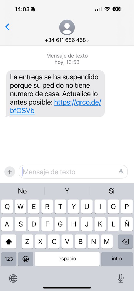 linspec1's tweet photo. @policia aquí os dejo entro más de estafa de paquetería con número de teléfono, espero os sirva de algo https://t.co/tnYIXswsKE
