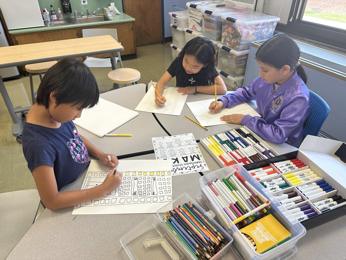 Makers hard at work! 🔩🚜Launched our Makerspace September Choiceboard with <a href="/MsGungorsClass/">Andrea Gungor</a> 4th graders! Ss used our POG 6C’s to succeed! #WeAreHerricks <a href="/SearingtownK5/">Searingtown School</a> <a href="/HerricksSchools/">Herricks Schools</a>