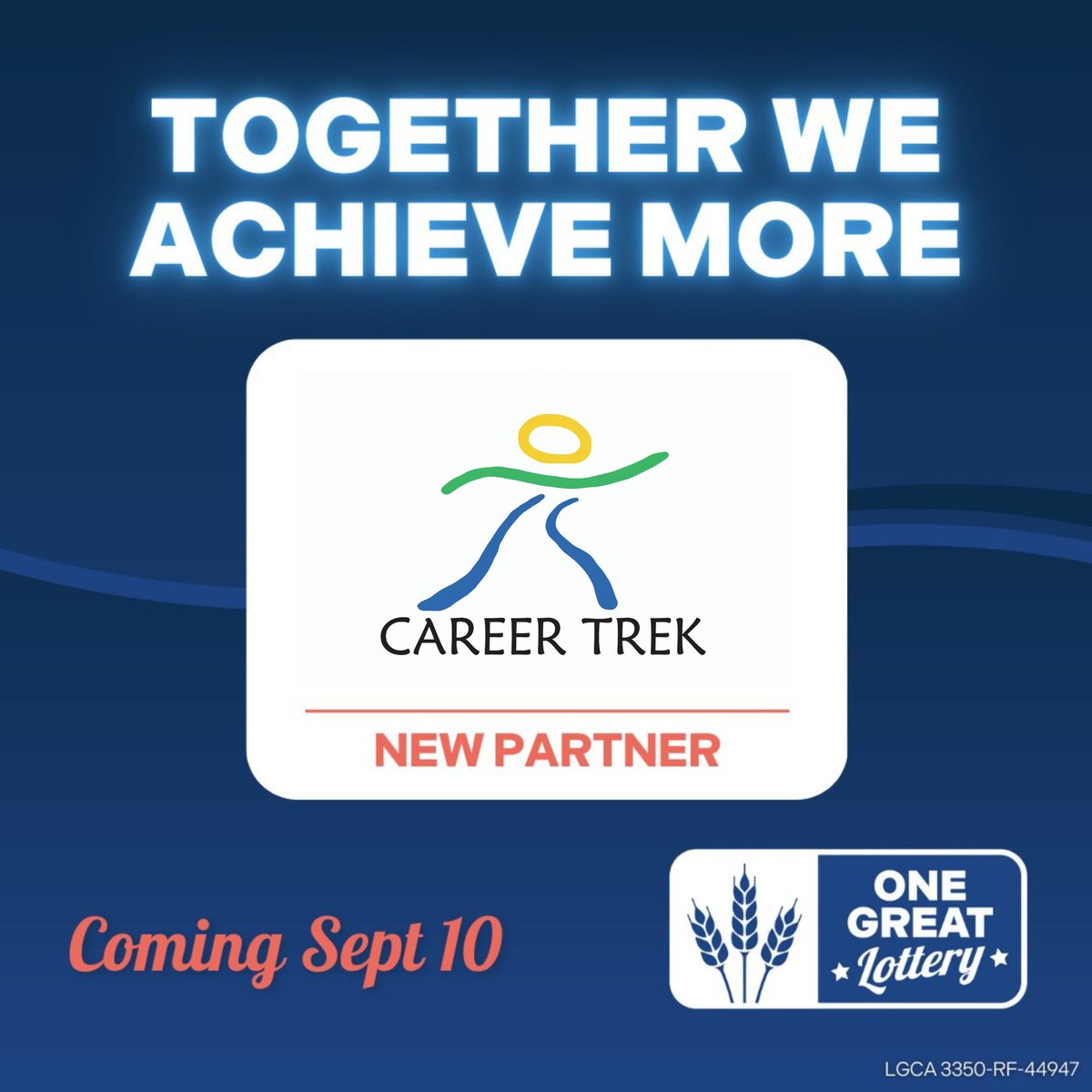 One Great Lottery is back!                                   
Select Career Trek as your charity partner to  support our work and win big!
Get your tickets before September 17 to be entered in all 23 draws!
🎟️ Buy your tickets: ow.ly/q0NM50Tmv2n