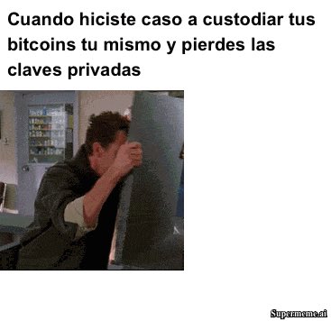 Cuando custodias tus criptos tú mismo y pierdes las claves privadas #cripto #fazil