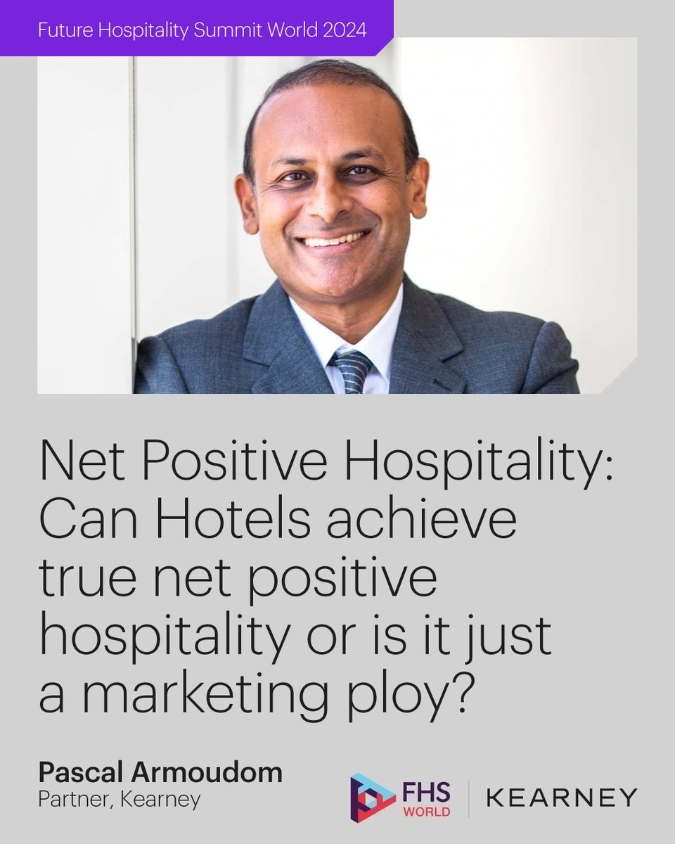 We are pleased to announce Pascal Armoudom will be a panelist at the <a href="/FuturHospSummit/">Future Hospitality Summit</a>'s #FHSWorld in Madinat Jumeirah, Dubai on 30 September at 3:00 p.m. GST!

To learn more and register, visit: bit.ly/3AQDeFX.