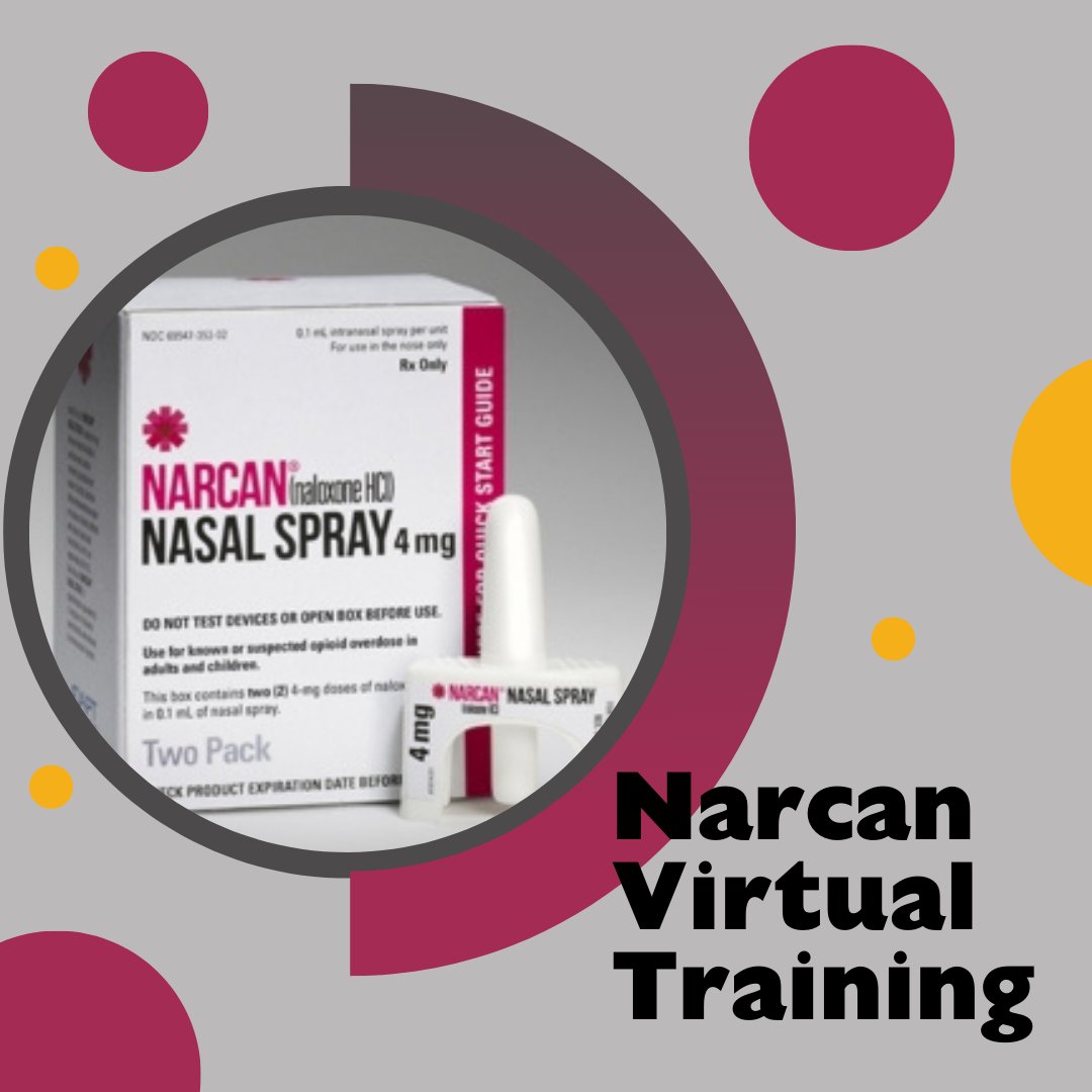Join us Monday, September 16th at 10 am for Virtual Narcan Training. Open to all Rowan students, faculty, and staff.  Learn how to administer Narcan to someone experiencing an opioid overdose.  MUST register on Proflink prior to the event to receive the virtual training link.