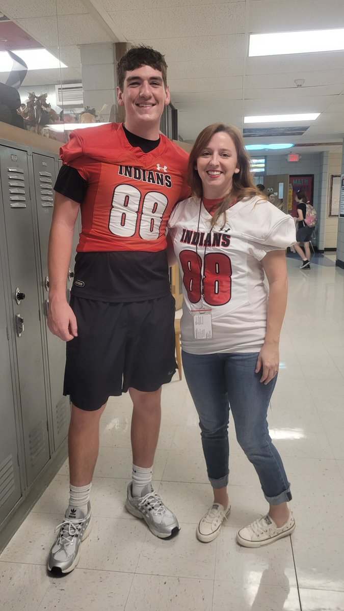 I am proud to wear this Senior's jersey. Love this tradition.  Can't wait to see what great things he accomplishes in life. @wood