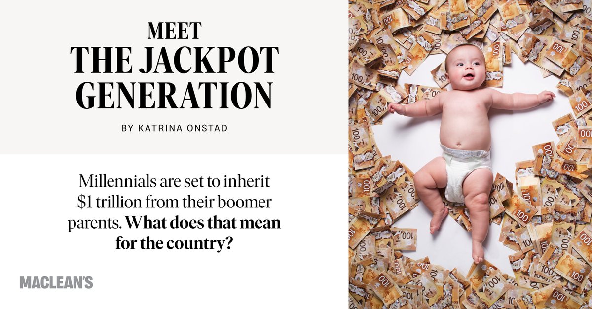 The great wealth transfer stands to widen the inequality gap to a gulf, where a person’s success in this country is determined not by hard work or education, but by how rich their parents were. macleans.ca/society/the-ja…