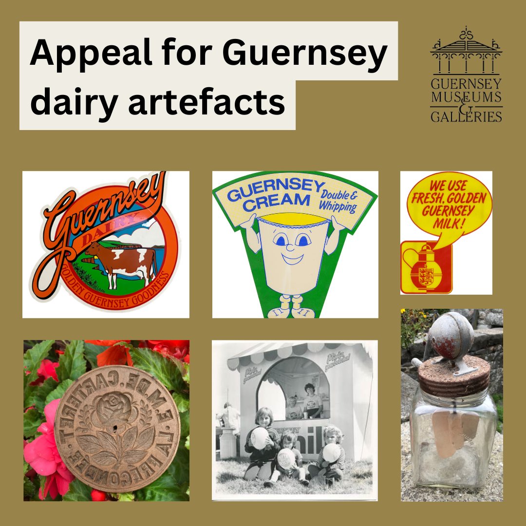 Next spring @GuernseyMuseums will host a special exhibition celebrating the our rich dairy farming heritage. We’re seeking local dairy memorabilia, artefacts, and stories to showcase this part of our history. If you've anything to loan we’d love to hear from you! museums@gov.gg