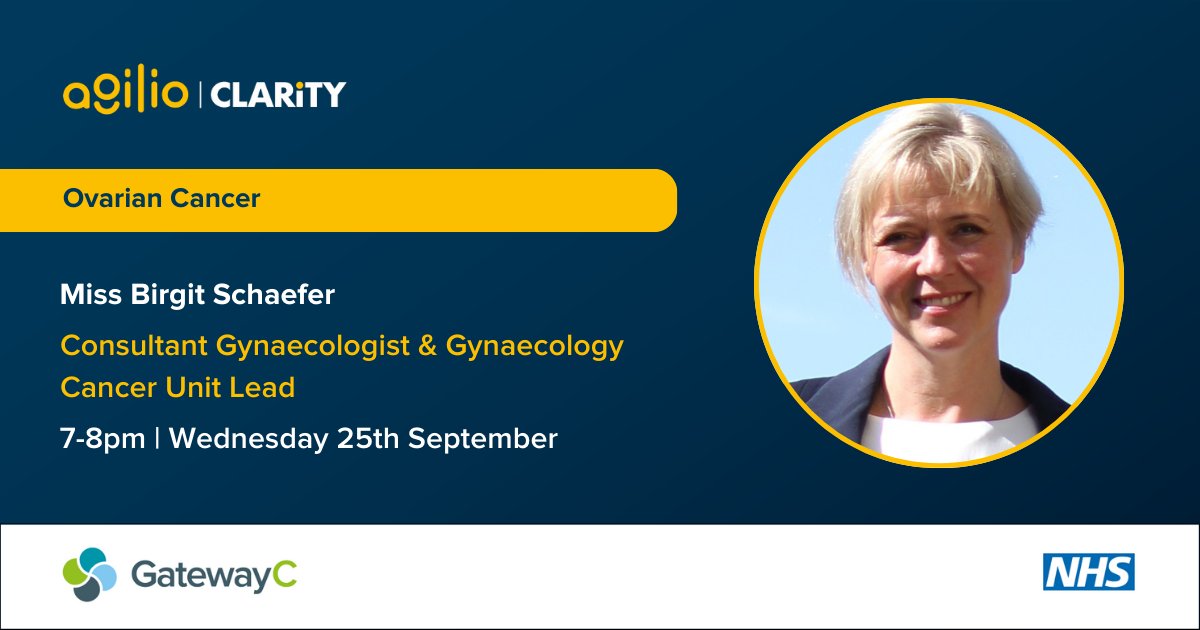 Ovarian cancer webinar 📣 

Join us for our interactive webinar in partnership with <a href="/GatewayC_/">GatewayC</a> and enhance your ovarian cancer early diagnosis knowledge. 

Secure your place 👉 lnkd.in/e3EEr9Us