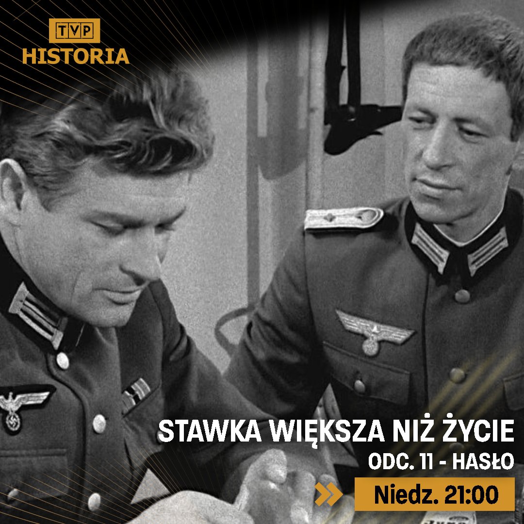 💥 Ryzykowna wyprawa do Saint Gilles, zbombardowany pociąg i zasadzka na Hansa Klossa... Dziś wieczorem będzie się działo! 🔥

📺 Rozsiądźcie się wygodnie!  O 21:00 zaserwujemy Wam "STAWKĘ WIĘKSZĄ NIŻ ŻYCIE" - odc. 11 - "HASŁO".