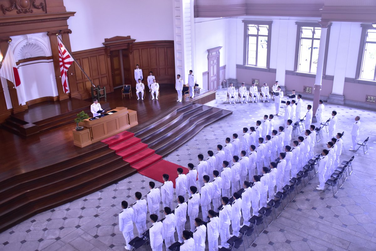 第77期飛行幹部候補生課程の入校式を挙行しました❕ 飛行幹部候補生は