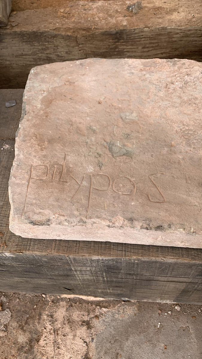Found in the core work of the Nave at Llangua. Believed to be masonry section dating 1300c 

<a href="/MedievalG/">Medieval Graffiti</a> <a href="/ArchaeoDomus/">Ross Cook</a> 

#conservation #medievalgraffiti #fofc