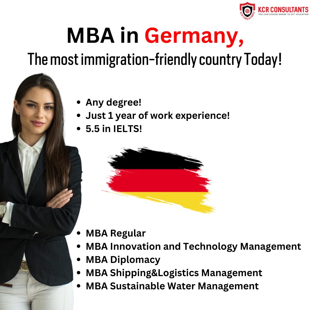 kcrconsultants's tweet photo. Pursue an MBA in Germany and qualify for Global Business! https://t.co/bjyNukeSuP
