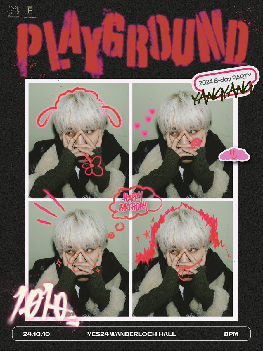 NCTsmtown's tweet photo. 2024 B-day PARTY - YANGYANG
[PLAYGROUND]

🗓️2024.10.10(THU) 8PM
📍예스24 원더로크홀

🎫More Info: https://t.co/ilk1JY2sxK 

#YANGYANG #扬扬 #양양 
#NCT #WayV #威神V
#PLAYGROUND https://t.co/Pz2Apc8sns