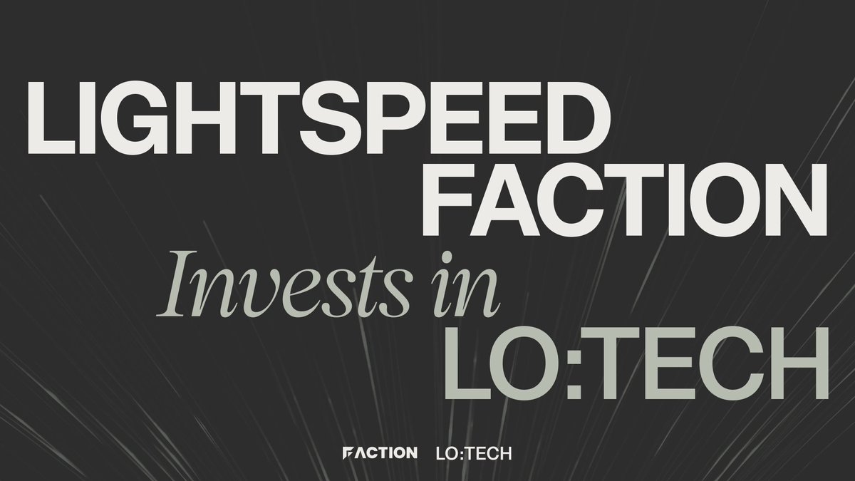 lo_tech's tweet photo. “This investment from Faction - a team known for backing disruptive, entrepreneurial teams - is validation of our vision.” - Tim Meggs, CEO of LO:TECH. 🚀 #Crypto #Blockchain #MarketMaking https://t.co/Jf7vmy3oN1