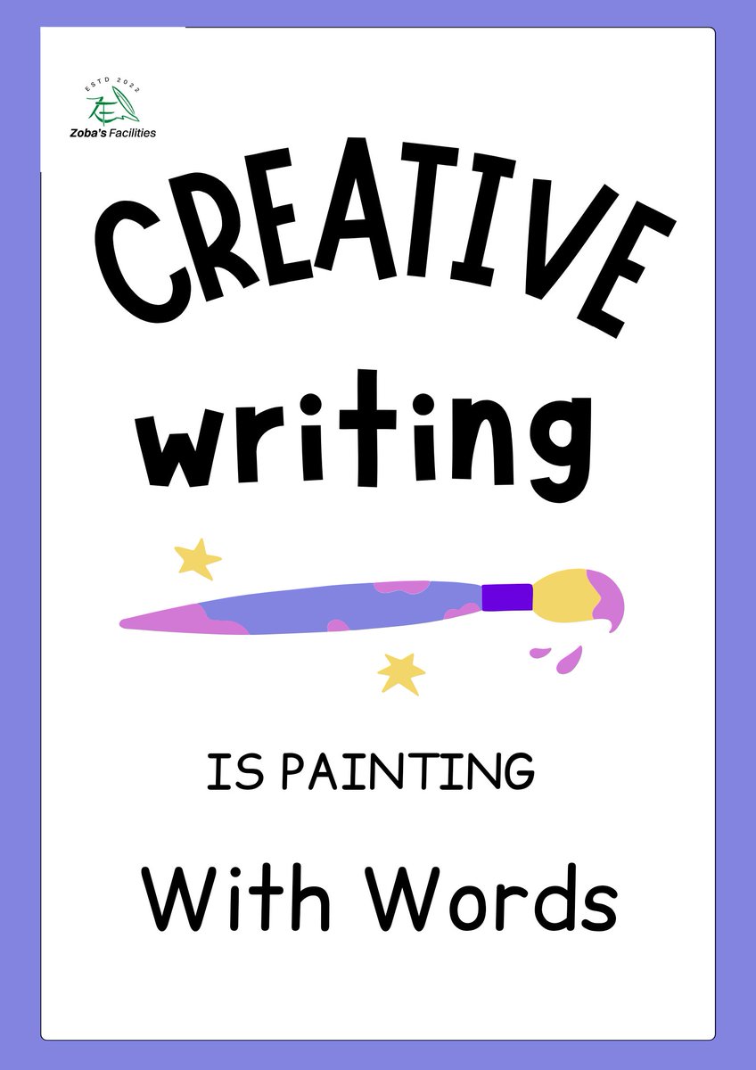 Why do you think writers are called artists? 

It's because they paint with words. They are wordsmiths! 

This weekend, do you have plans to write? Get started on that writing goal or continue from where you stopped

Get busy writing

#zobasfacilities
#WritingCommunity
#writers