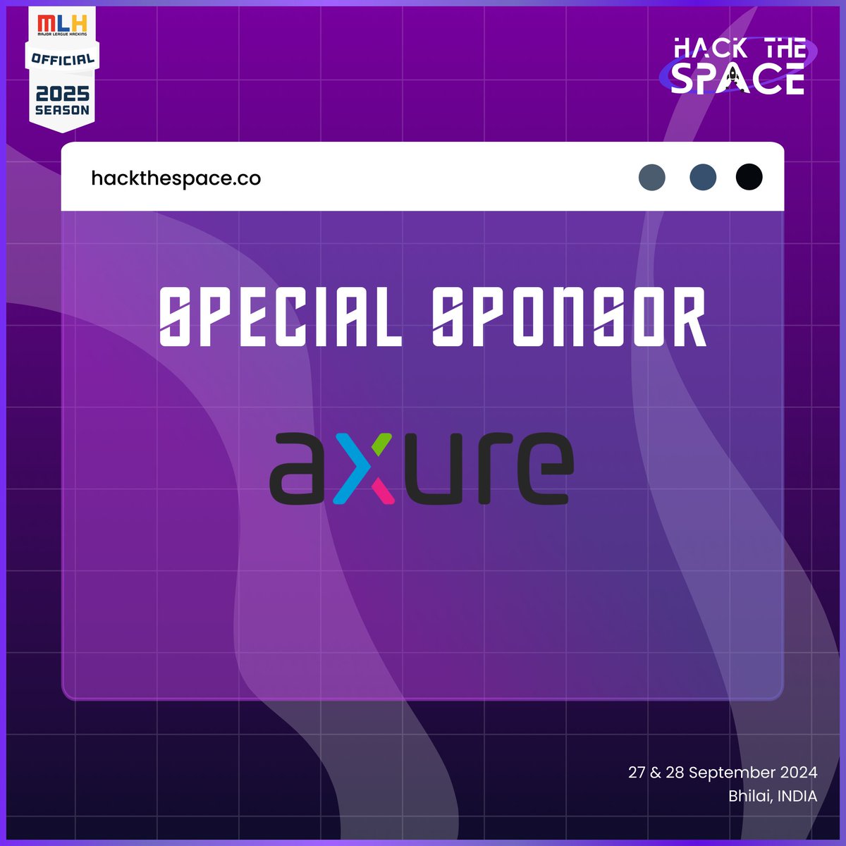 HackTheSpace_'s tweet photo. Thrilled to have @Axure as our in-kind sponsor for Hack The Space 2.0! π
As the premier UX tool for realistic prototypes, Axure empowers hackers to bring their ideas to life. π«
Get ready to launch into a galaxy of creativity! π
#axure #uiuxdesign
#sponser #hackthespace2 https://t.co/YR7JrQMpTR