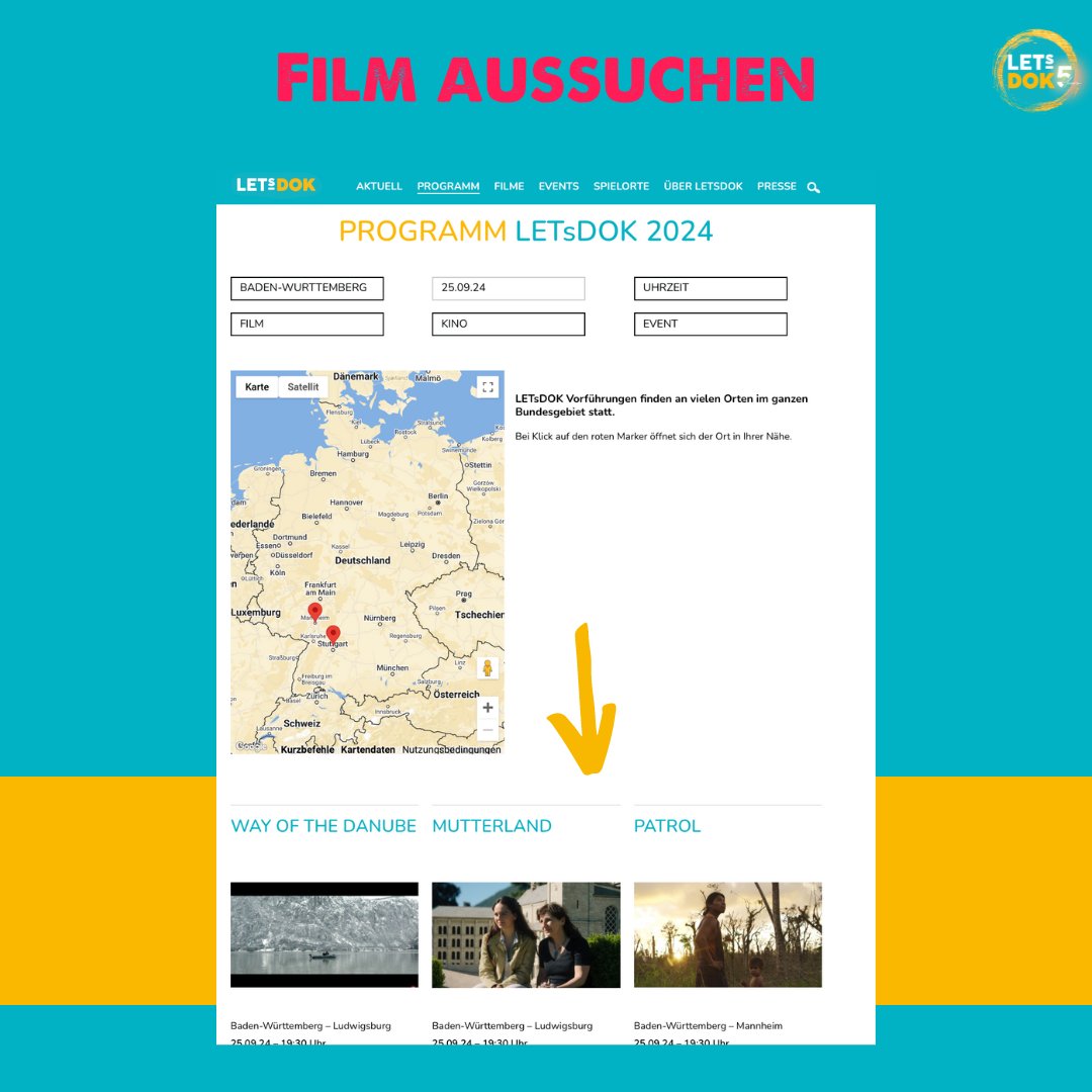 🎬 Sichert euch jetzt noch Tickets für die Bundesweiten Dokumentarfilmtage!
🌟 Ihr wollt wissen, in welchen Bundesländern es welche Filme zu sehen gibt? Kein Problem! Nutzt einfach unsere Suchfunktion unter letsdok.de/programm/ und lasst euch inspirieren!