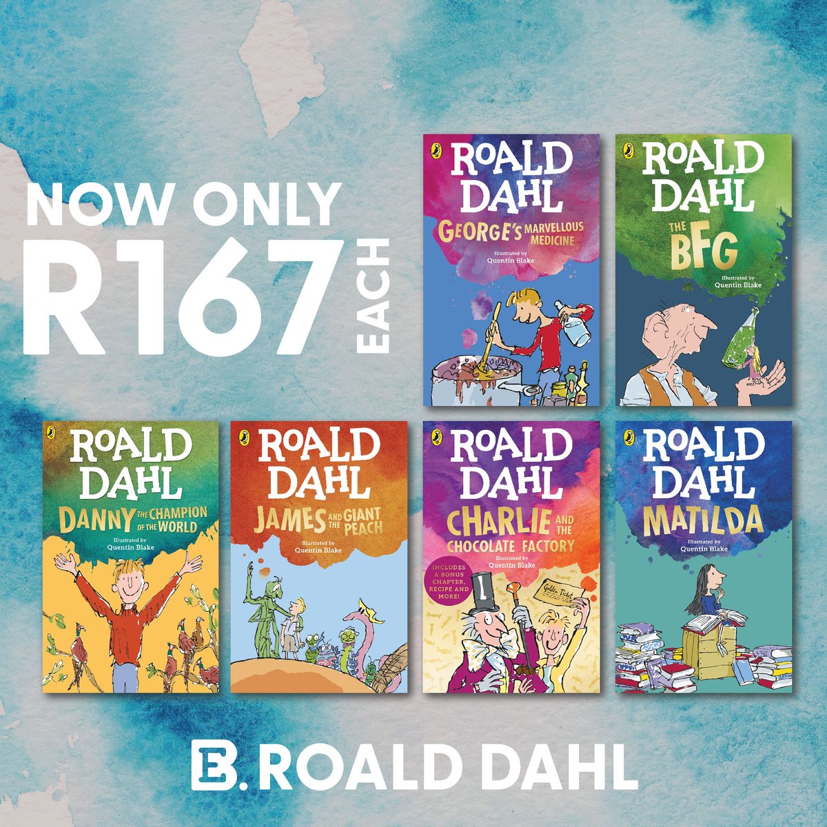 Exclusive Books (@exclusivebooks) on Twitter photo Each story is an unexpected adventure to the weirdest, wonkiest, & most wonderful worlds, celebrating the power & potential of young people. 📖✨
Now for only R167 each!
Offer valid 1–30 September.
While stocks last.
<a href="/PenguinBooksSA/">@PenguinBooksSA</a>
<a href="/PenguinKidsSA/">@PenguinKidsSA</a>
🍫 ow.ly/UxQQ50Te57x Each story is an unexpected adventure to the weirdest, wonkiest, & most wonderful worlds, celebrating the power & potential of young people. 📖✨
Now for only R167 each!
Offer valid 1–30 September.
While stocks last.
<a href="/PenguinBooksSA/">@PenguinBooksSA</a>
<a href="/PenguinKidsSA/">@PenguinKidsSA</a>
🍫 ow.ly/UxQQ50Te57x