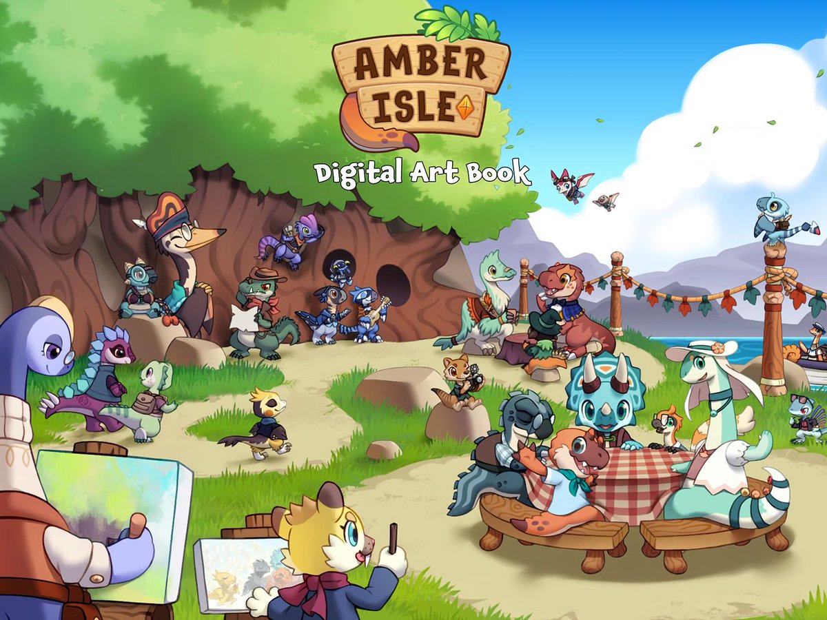 AmberIsleGame's tweet photo. Sink your teeth into our 🔸Gold Edition🔸 for those who NEED even more Amber Isle in their lives!

🦖 Amber Isle
🎵 Original Soundtrack
🎨 Digital Artbook
👕 Starter Pack (Exclusive clothes, decor &amp; shop wallpapers!)
🔶 Special 20% Bundle Discount!
https://t.co/IRjIYhC7gh https://t.co/jnft5ASBJ2