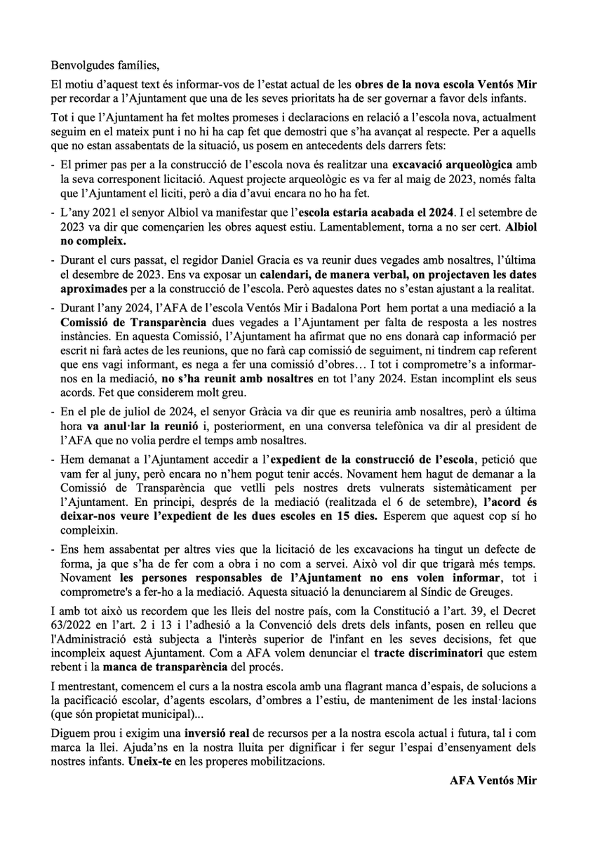 AFA Escola Ventós Mir tweet media