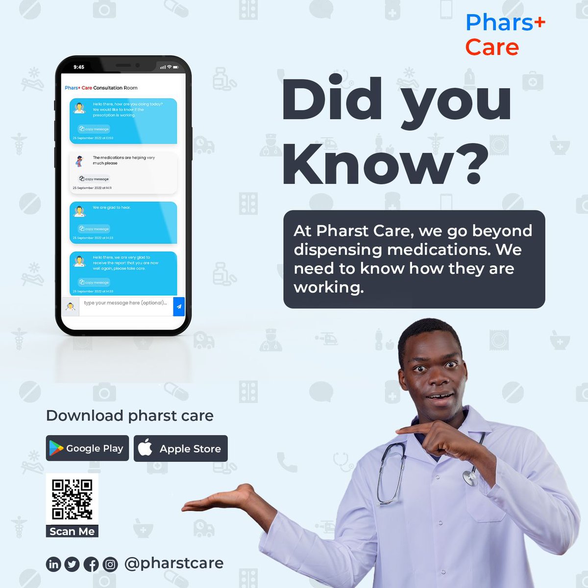 pharstcare's tweet photo. We are committed to ensuring your treatment works for you!✨
Seamless check-ups and follow-ups right at your fingertips 💊 📱

Here>>https://t.co/hLyUb5vI9m
Your health is our priority💕
#Pharstcare #BeyondDelivery https://t.co/5qoQKrVwud