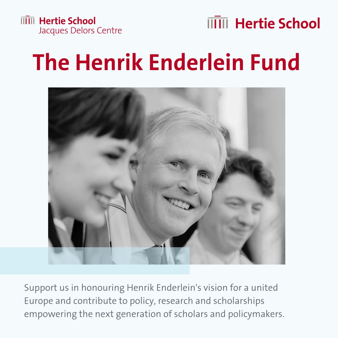 Today, we honour Henrik Enderlein on what would have been his 50th birthday.

His vision and legacy continue to shape Europe.

In his honour, we are launching the Henrik Enderlein Fund to support young scholars.

Learn more about the fund: bit.ly/3B2m1cI