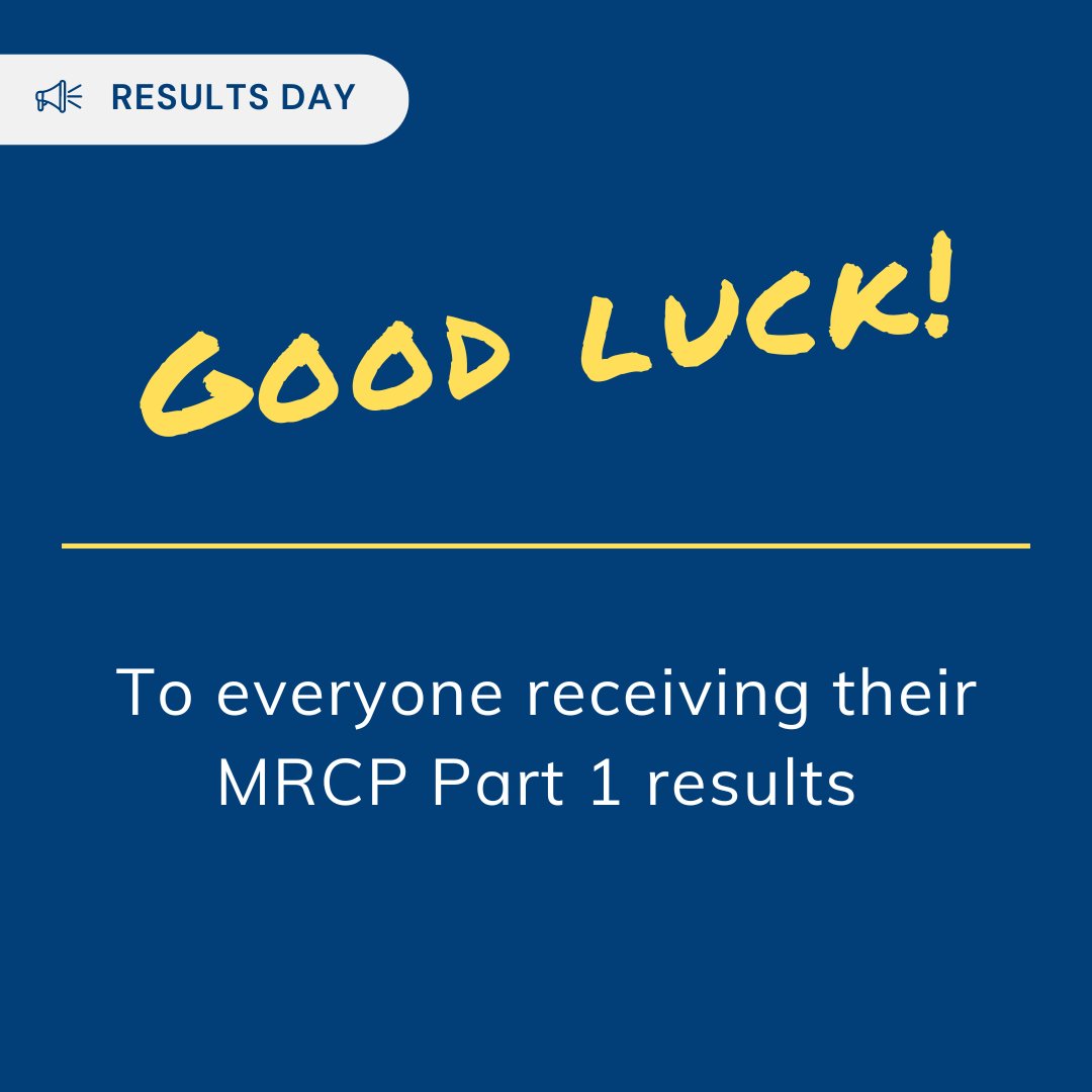 Good luck to all #Physicians receiving their #MRCP Part 1 results today - you've got this!🤞

📧 Get in touch to discuss how we can help you, or check out our IMG Medicine Facebook group!

#exam #IMGconnect #nhs
