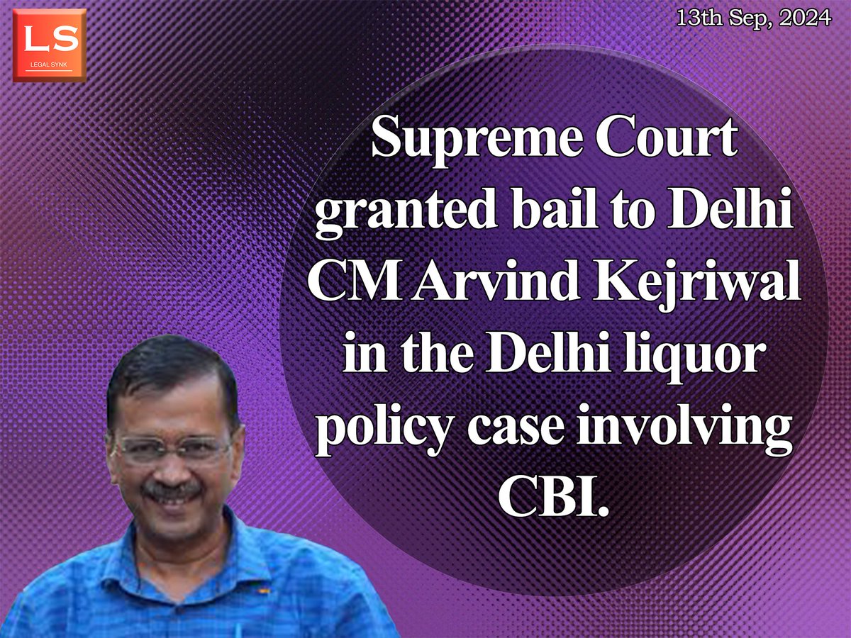 LegalSynk's tweet photo. Justices Surya Kant and Ujjal Bhuyan delivered separate judgments; both agreed to grant bail. Justice Bhuyan viewed CBI’s arrest timing as suspicious, following Kejriwal’s bail in a related ED case. #kejriwalbail https://t.co/O7xUZhhhLY