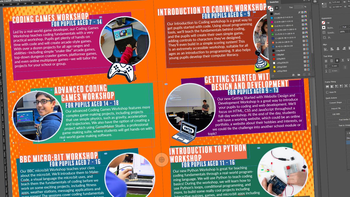 We're delivering our first coding workshops of the new academic year next week. We've been refreshing our website and brochure with information about the coding workshops we deliver to schools across the UK.

Download our brochure: codecreated.com/wp-content/upl…