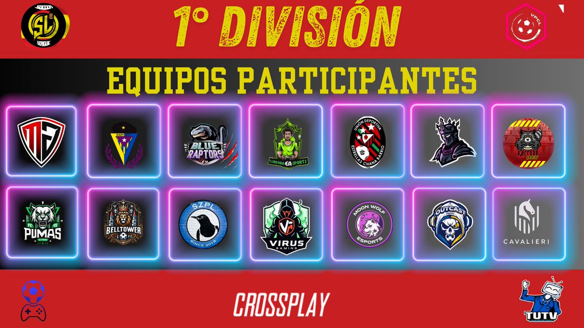 Soccer League (@soccerleagueesp) on Twitter photo Feliz viernes a todos!
Amanecemos con la presentaciรณn de los equipos de primera divisiรณn.
<a href="/MoonWolfsports/">Moon Wolf eSports</a>
<a href="/KadyCity/">๐๐๐๐ฌ ๐๐๐ง๐ฌ ๐ฒ๐ฆ๐ฝ๐ผ๐ฟ๐๐</a>
<a href="/Blue_Raptors_Fx/">Blue Raptors Fx</a>
<a href="/M0DXGaming/">ใฝ๏ธ๐ข๐โ๏ธ ๐๐๐ ๐๐ก๐ โโนโ</a>
@cordoba_ea61028
<a href="/UDECHANABARRIO1/">U.D.E CHANA BARRIO</a>
<a href="/TeamImperialfc/">Team Imperial</a>
<a href="/RaccoonGamingPS/">Raccoon Gaming</a>
@ManuFdez23
<a href="/Martins111911/">PUMAS FC TEAM</a>
@SZPLPapaLevante
@_Virus_Gaming Feliz viernes a todos!
Amanecemos con la presentaciรณn de los equipos de primera divisiรณn.
<a href="/MoonWolfsports/">Moon Wolf eSports</a>
<a href="/KadyCity/">๐๐๐๐ฌ ๐๐๐ง๐ฌ ๐ฒ๐ฆ๐ฝ๐ผ๐ฟ๐๐</a>
<a href="/Blue_Raptors_Fx/">Blue Raptors Fx</a>
<a href="/M0DXGaming/">ใฝ๏ธ๐ข๐โ๏ธ ๐๐๐ ๐๐ก๐ โโนโ</a>
@cordoba_ea61028
<a href="/UDECHANABARRIO1/">U.D.E CHANA BARRIO</a>
<a href="/TeamImperialfc/">Team Imperial</a>
<a href="/RaccoonGamingPS/">Raccoon Gaming</a>
@ManuFdez23
<a href="/Martins111911/">PUMAS FC TEAM</a>
@SZPLPapaLevante
@_Virus_Gaming
