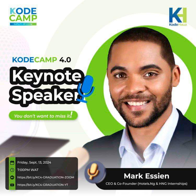 AkubueLawrence's tweet image. 📍Join us virtually to celebrate this milestone and witness the start of new journeys in tech.

🗓 Date: Friday, September 13, 2024
⏰ Time: 7:00 PM (WAT)

YouTube: bit.ly/KC4-GRADUATION…
Zoom: bit.ly/KC4-GRADUATION…