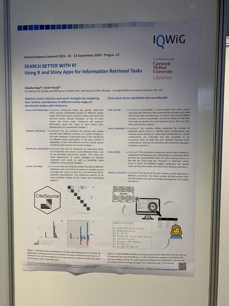 Matthew Grainger (@ed_pheasant) on Twitter photo A few more <a href="/eshackathon/">Evidence Synthesis Hackathon</a> posters today at #GES2024. First by me and <a href="/nealhaddaway/">Neal R Haddaway @nealhaddaway.bsky.social</a> & the other by Claudia and Sarah. If you can find me you win a prize! A few more <a href="/eshackathon/">Evidence Synthesis Hackathon</a> posters today at #GES2024. First by me and <a href="/nealhaddaway/">Neal R Haddaway @nealhaddaway.bsky.social</a> & the other by Claudia and Sarah. If you can find me you win a prize!