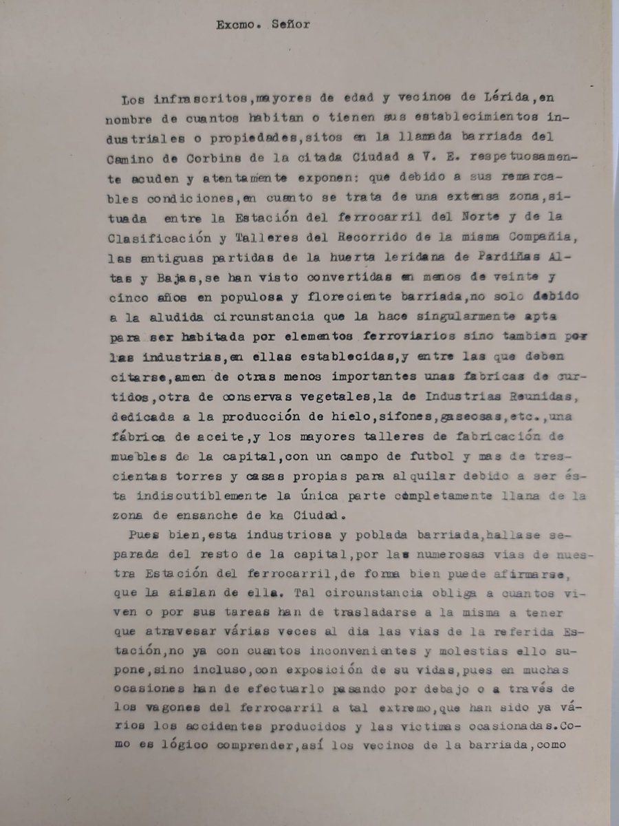 ahlleida's tweet photo. L'actualitat informativa ens ha fet pensar en la reclamació dels veïns del Camí de Corbins d'una passarel·la peatonal per passar les vies de tren.
L'escrit s'adreçava a l'arquitecte de #RegionesDevastadas -José Barahona-
#XAC #fonspersonals #reclamacionsveinals
@patrimonigencat https://t.co/5ckk1lUGn5