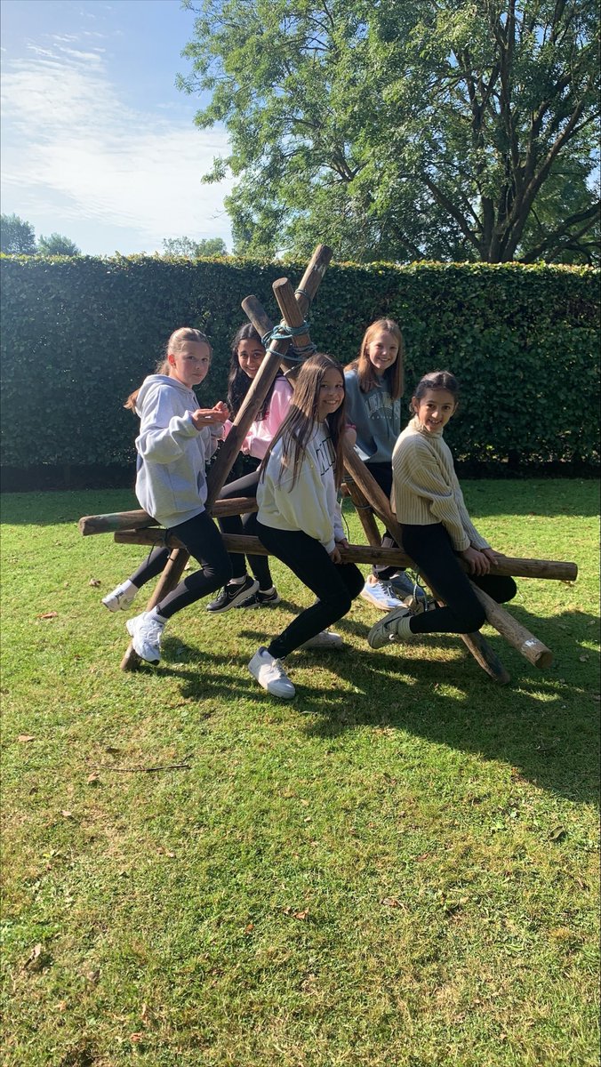 Girls have worked together to create very solid structures …