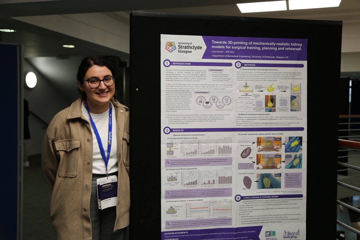AnimalFreeResearchUK (@afr_uk) on Twitter photo Lisa Asciak at <a href="/UniStrathclyde/">University of Strathclyde</a> won a prize which was was co-sponsored by <a href="/AFR_UK/">AnimalFreeResearchUK</a> & <a href="/RSPCA_official/">RSPCA (England & Wales)</a> for best poster in animal replacement at the <a href="/BioMedEngAssoc/">BioMedEng Association</a> conference.
Lisa’s groundbreaking work focuses on developing 3D-printed synthetic kidney models for surgical training Lisa Asciak at <a href="/UniStrathclyde/">University of Strathclyde</a> won a prize which was was co-sponsored by <a href="/AFR_UK/">AnimalFreeResearchUK</a> & <a href="/RSPCA_official/">RSPCA (England & Wales)</a> for best poster in animal replacement at the <a href="/BioMedEngAssoc/">BioMedEng Association</a> conference.
Lisa’s groundbreaking work focuses on developing 3D-printed synthetic kidney models for surgical training