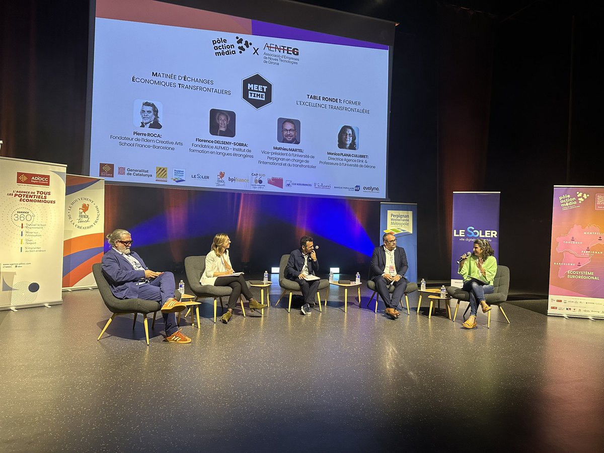 alemany's tweet photo. Avui amb @AENTEG i #poleactionmedia estem a #elsoler parlant d’economia transfronterera https://t.co/G6oXOx3CL6