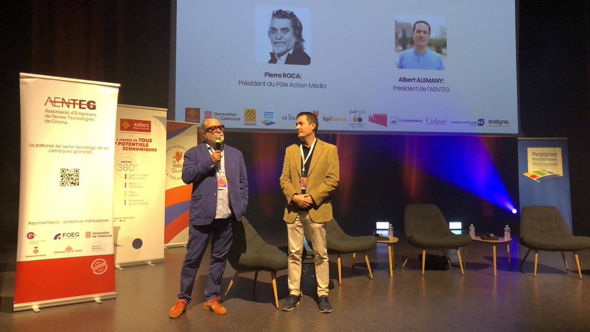 alemany's tweet photo. Avui amb @AENTEG i #poleactionmedia estem a #elsoler parlant d’economia transfronterera https://t.co/G6oXOx3CL6