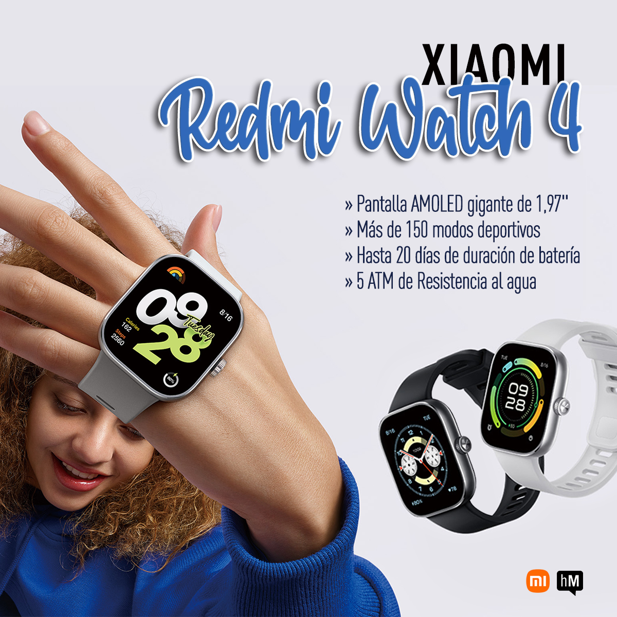 Déjate  ayudar por el nuevo Redmi Watch 4 para volver a la rutina ¡¡más en  forma que nunca!!... y además sin que te haga un agujero en el bolsillo.
+info instagram.com/p/C_2hEf_uKXQ/
#TuTiendaholaMOBI #Xiaomi #redmiwatch4 #vueltaalcole