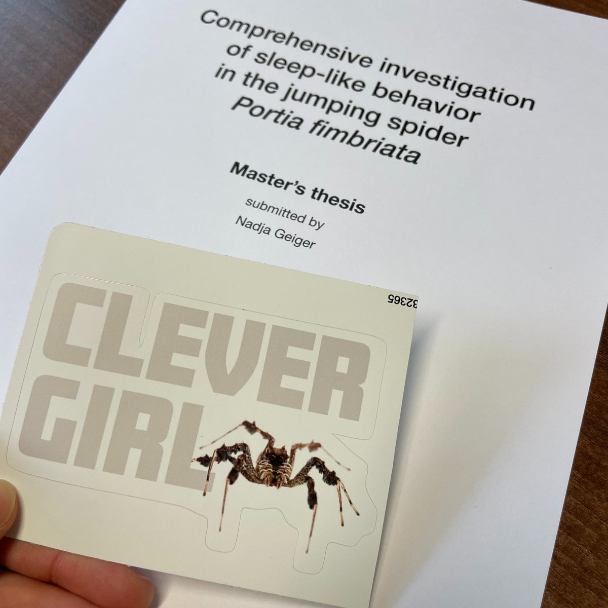 Dr. Daniela Rößler (@roesslerdaniela) on Twitter photo #ProudPI 😌 My student <a href="/_nadjageiger/">Nadja Geiger</a> just submitted her MA thesis! - totally deserved her Portia sticker! 🙌Grateful for the privilege of having mentored her and looking forward to seeing what she's up to next. First next stop: #ISBE2024! Do not miss her talk in Melbourne! #ProudPI 😌 My student <a href="/_nadjageiger/">Nadja Geiger</a> just submitted her MA thesis! - totally deserved her Portia sticker! 🙌Grateful for the privilege of having mentored her and looking forward to seeing what she's up to next. First next stop: #ISBE2024! Do not miss her talk in Melbourne!