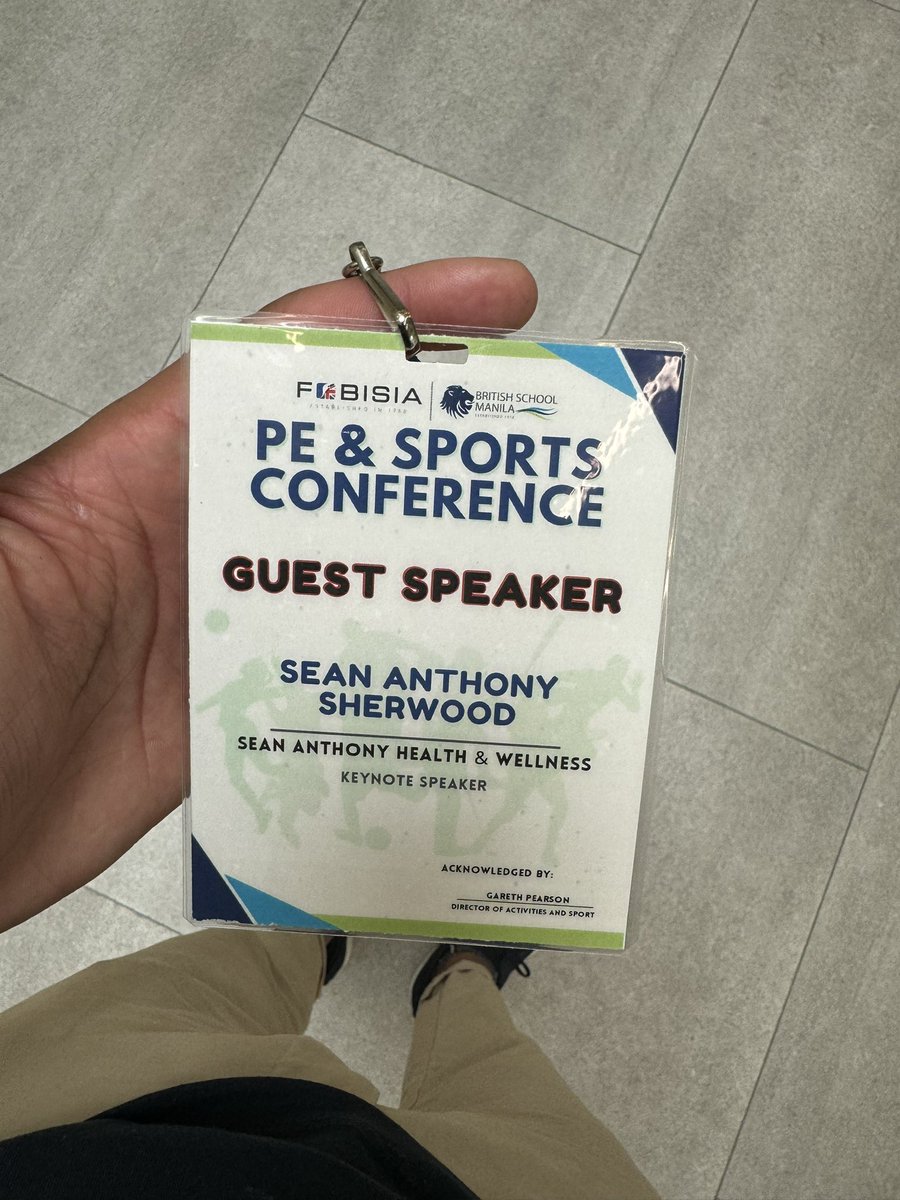 I have safely arrived in the Philippines and completed day 1 of the <a href="/FOBISIA1/">FOBISIA</a> PE &amp; SPORTS conference! 🇵🇭

I kicked off my session with teachers from schools in Bangkok, Singapore, Hong Kong, and Vietnam!