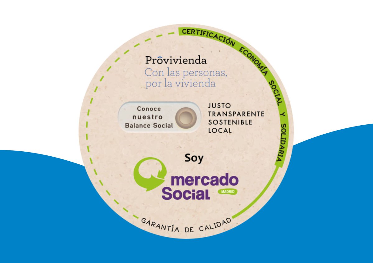Desde Provivienda apostamos por un modelo de 🏘️vivienda alternativo y desde el #nolucro, por eso #SomosEconomíaSolidaria.

🏵️El #DistintivodeCalidad del <a href="/MES_Madrid/">Mercado Social de Madrid</a> nos distingue, conecta con el resto de entidades y recoge nuestro #BalanceSocial. Conócelo: app.mercadosocial.net/2/balance/0052…