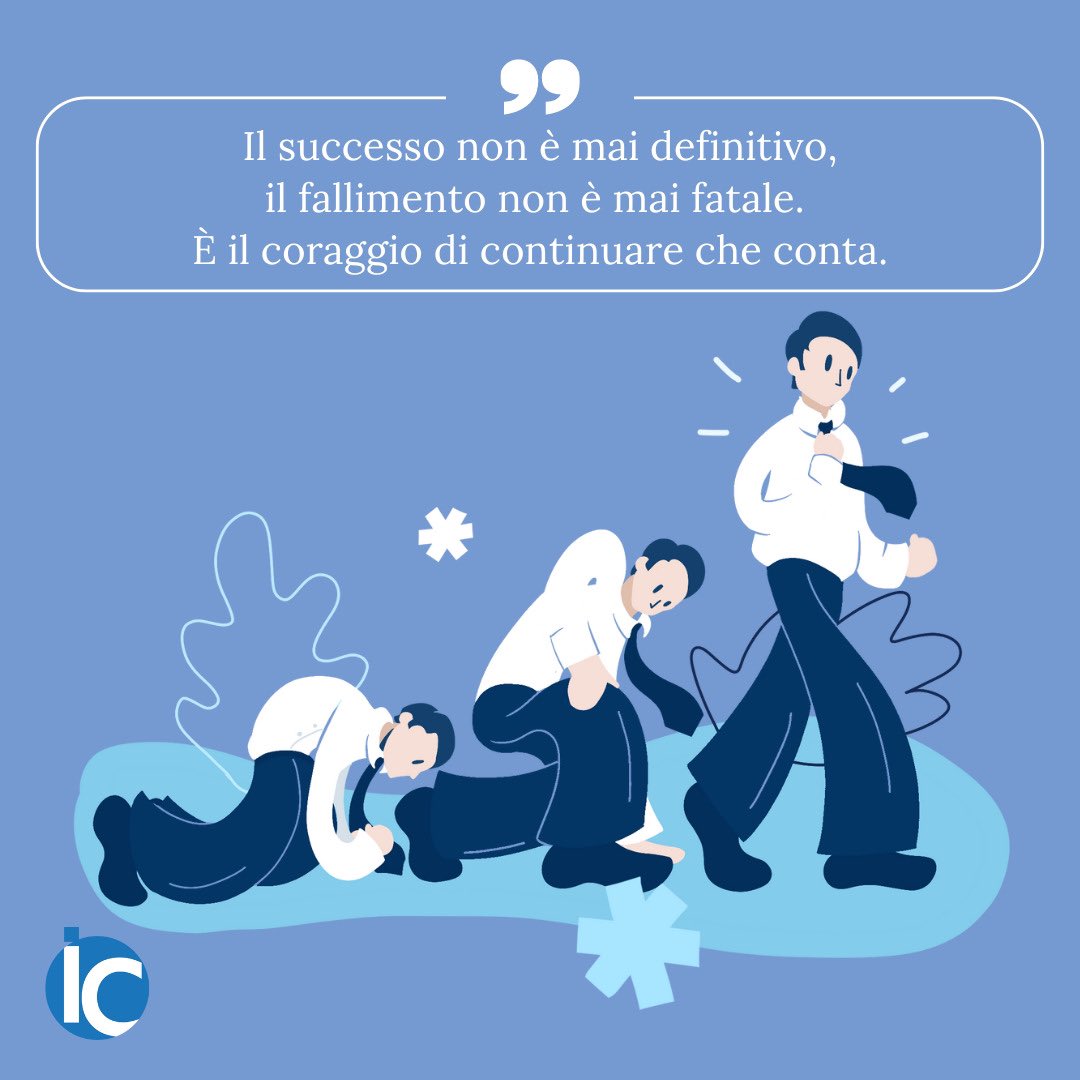 ItalCom_'s tweet photo. 🏆 Il #successo e il #fallimento sono solo tappe lungo il percorso. È il coraggio di rialzarsi e continuare che fa la vera differenza.
💪 Nella #comunicazione, come nella vita, la #perseveranza è la chiave: sperimenta, impara dagli errori e non smettere mai di evolvere. https://t.co/4vBHcLVH0h